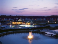 Celebration Park at dusk